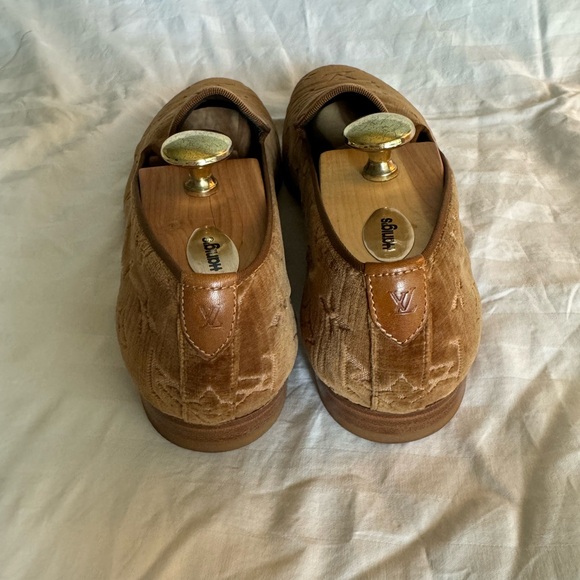 Louis Vuitton beautiful Smoking Loafer velvet RARE, hard to find. Mens 8 - Picture 4 of 7
